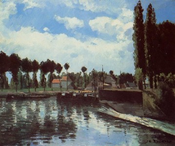 la esclusa en pontoise Camille Pissarro Pinturas al óleo